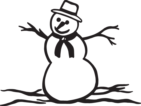(image for) Snowman Decal