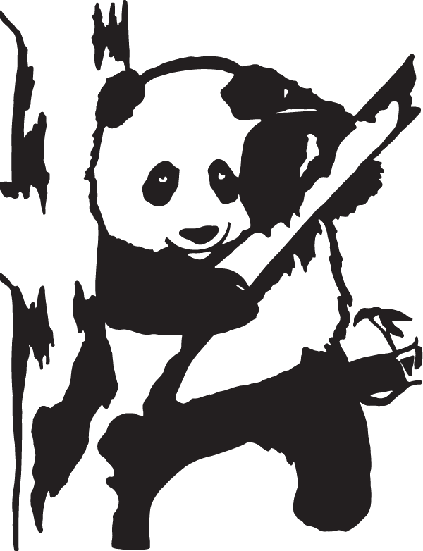 (image for) Wild Panda Decal