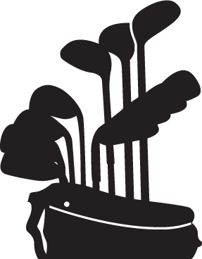 (image for) Golf Clubs Bag Decal