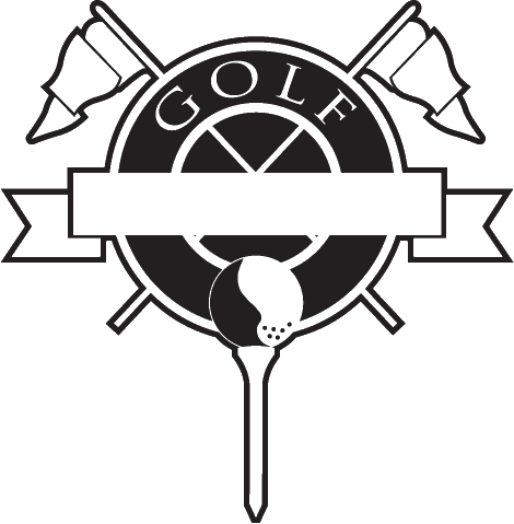 (image for) Blank Golfing Logo Decal