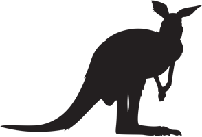 (image for) Kangaroo Silhouette Decal