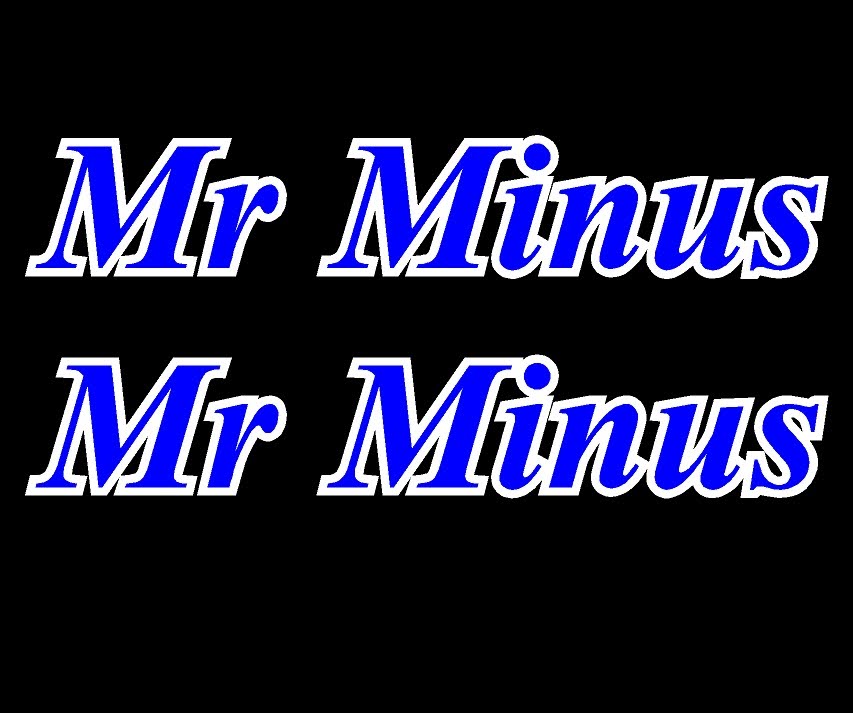 Mr.Minus Decals