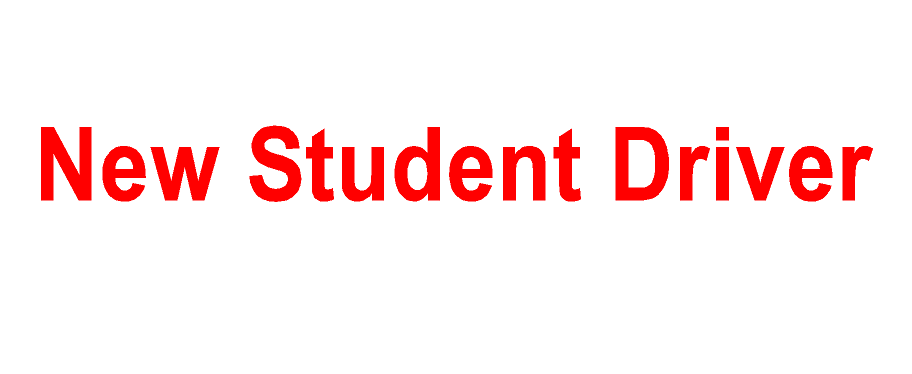 Student Driver decal