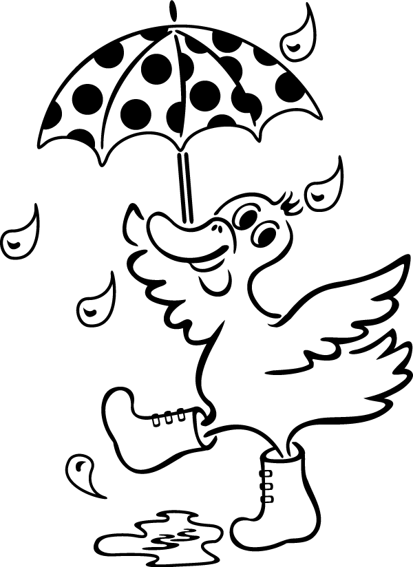 (image for) Dancing In The Rain Duck Decal