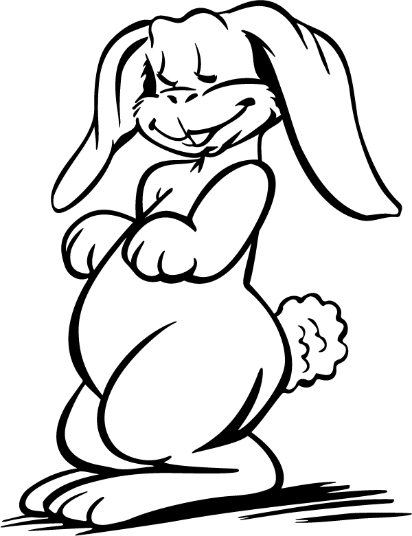 (image for) Flirting Bunny Decal