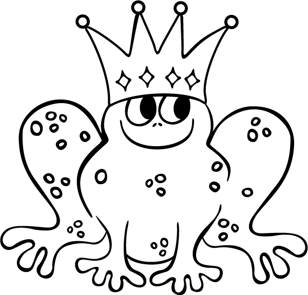 (image for) Frog King Sticker