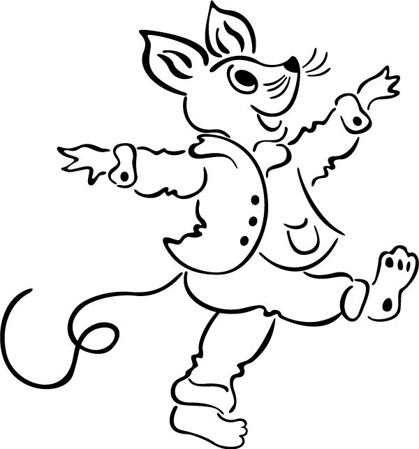 (image for) Dancing Boy Mouse Decal