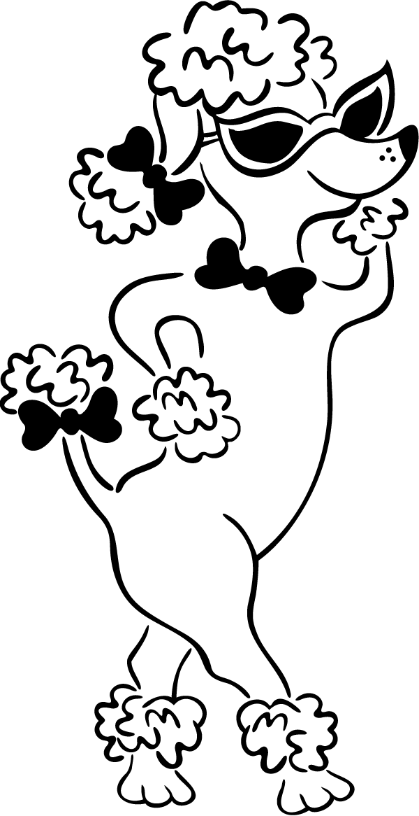 (image for) Poodle Decal