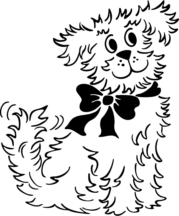 (image for) Cartoon Terrier Decal