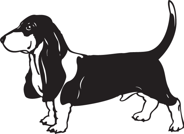 (image for) Basset Hound Decal