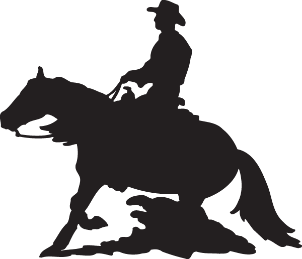 (image for) Stop on a Dime Horse Decal
