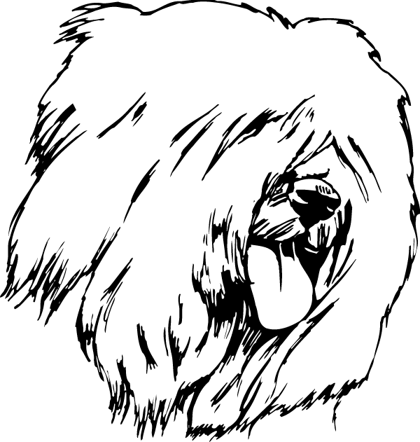 (image for) Old English Sheepdog Decal