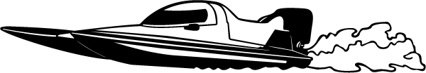 (image for) Power Boat Racing Decal