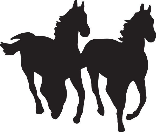 (image for) Running Horses Decal