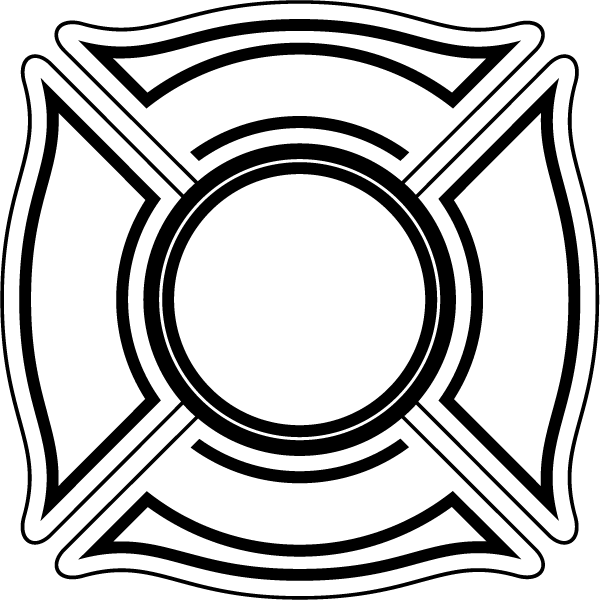 (image for) Maltese Cross Fire and Rescue Sticker