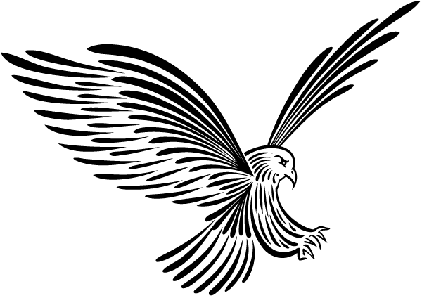 (image for) Peace Eagle Hood Decal