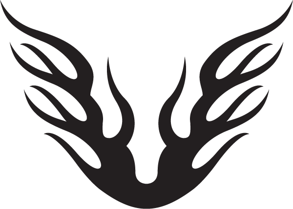 (image for) Flames Hood Decal