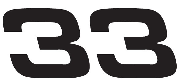 (image for) Racing number 33 sticker