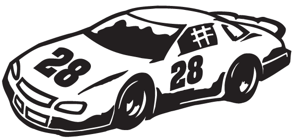 (image for) Stock car 28 sticker