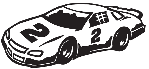 (image for) Number 2 car decal