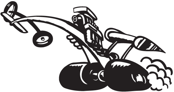 (image for) Drag Racing Cartoon Sticker