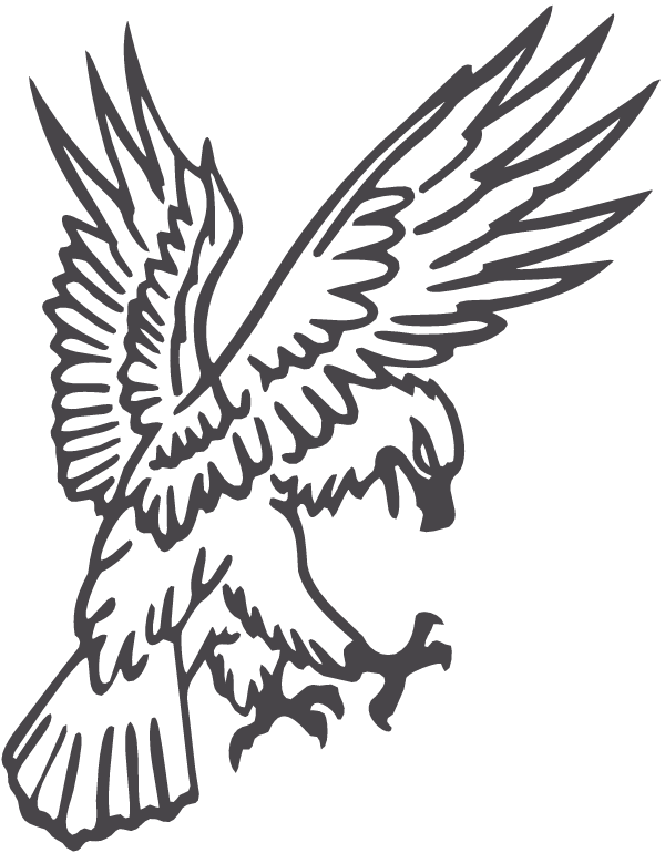 (image for) Gold Eagle Decal