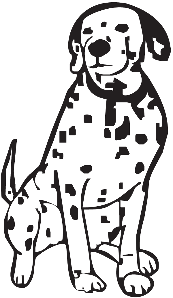 (image for) Dalmatian Sitting Decal