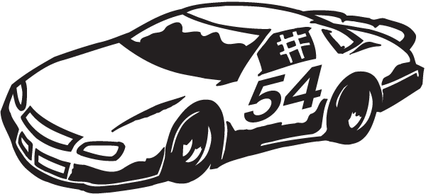 (image for) Stock car 54 sticker