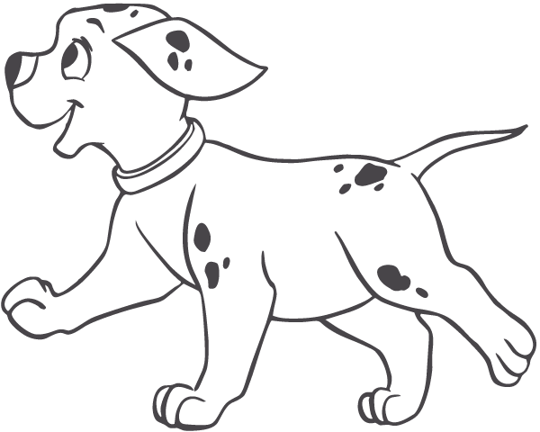 (image for) Dalmatian Puppy Running decal