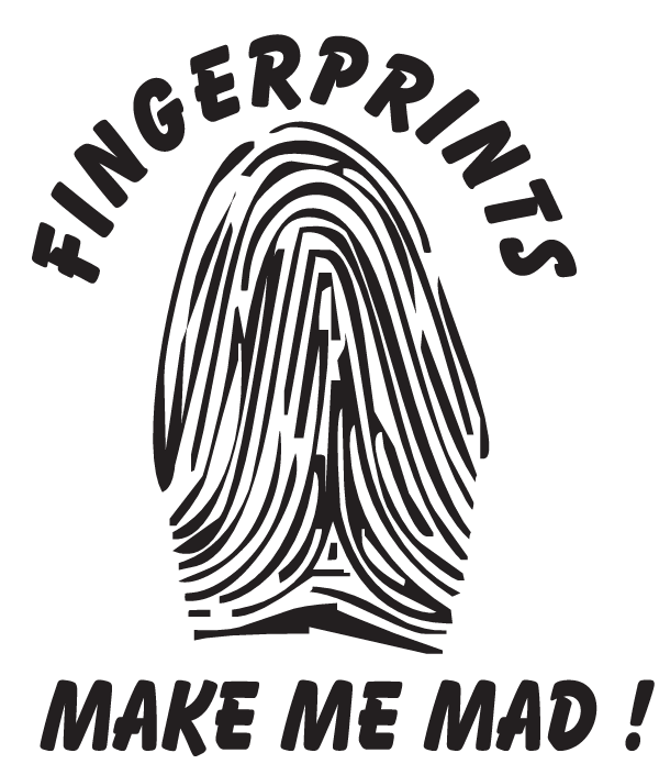 (image for) Fingerprints Make Me Mad Decal