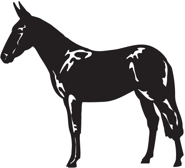 (image for) Standing Mule Decal