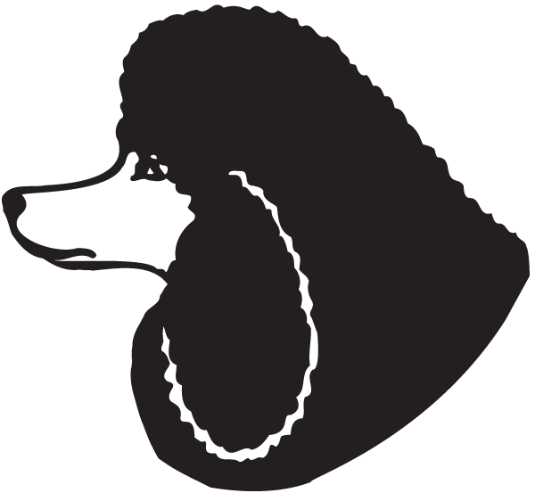 (image for) Poodle Head View Decal