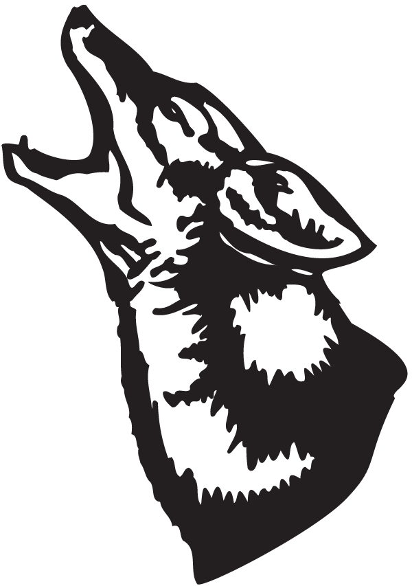 (image for) Howling Wolf Head Decal
