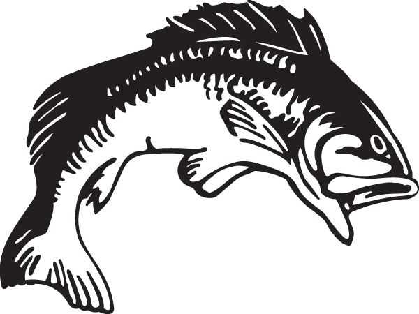 (image for) Arched Largemouth Bass Decal