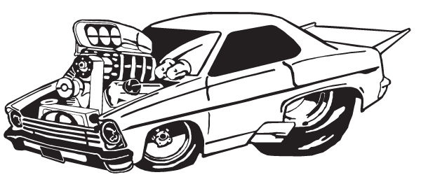 (image for) Drag racer decal