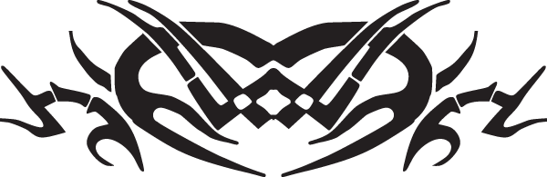 (image for) Spider Heart Tribal Decal