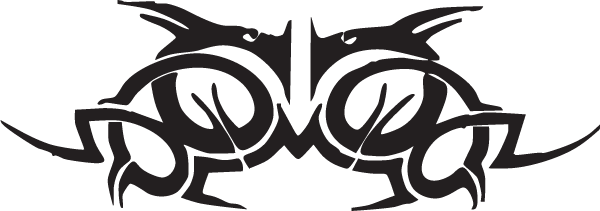 (image for) Kissing Dragons Tribal Decal