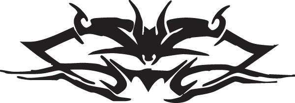 (image for) Silent Bat Tribal Decal