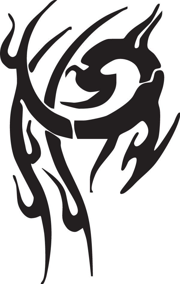 (image for) Tripped Dragon Tribal Decal