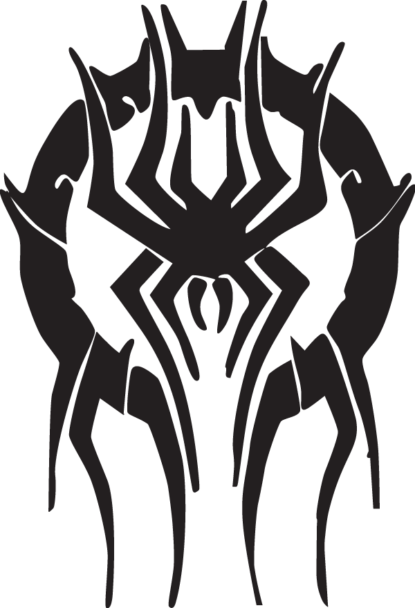 (image for) Black Widow Tribal Decal