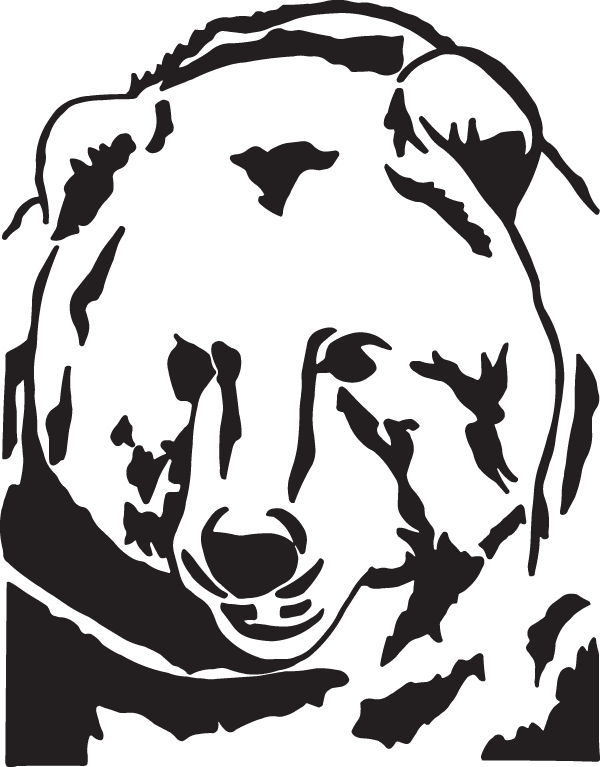 (image for) Grizzly Bear Profile Decal