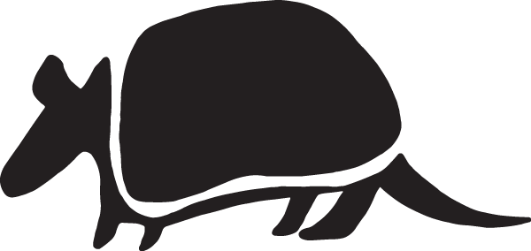 (image for) Armadillo Silhouette Decal