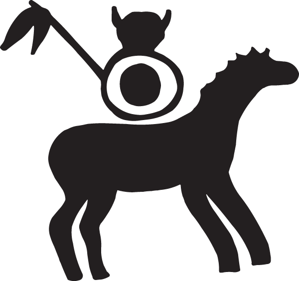 (image for) Indian Horseman Decal