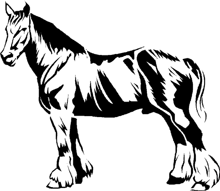 (image for) Clydesdale Horse Decal