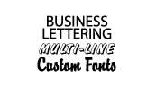 Custom Business Lettering